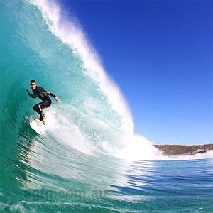 Surfing on the Yorke Peninsula
